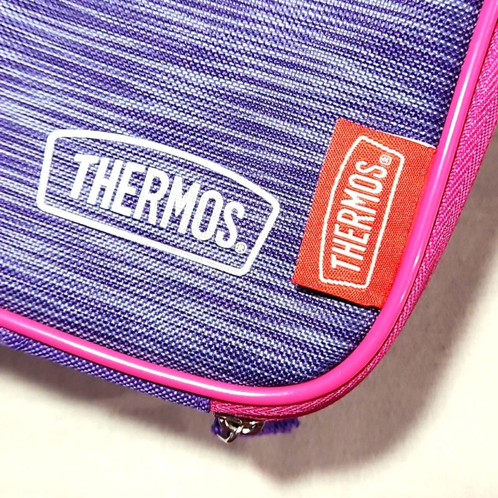 THERMOS NEW LUNCH BAG ANTIMCROBAL PROTECTION 100% PCV FREE PURPLE & PINK - Picture 4 of 9